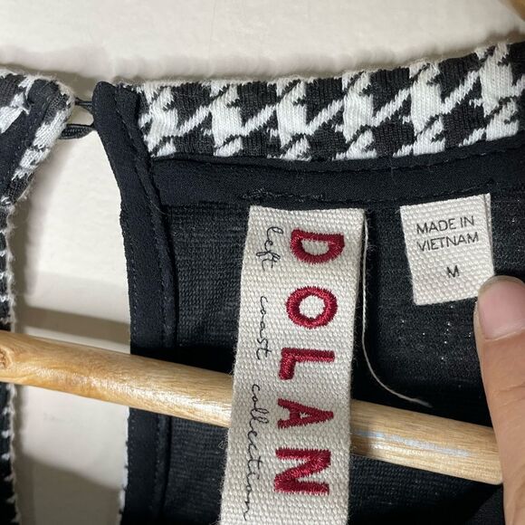 Dolan Anthropologie Callan Houndstooth Textured Ruffle Top - Picture 5 of 6